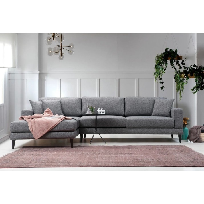 Угловой диван Trendy Nordic Chl+3R Dark Grey L 303x160x85cm GTR003333