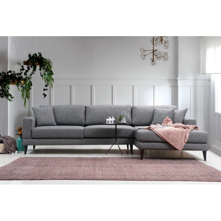 Canapea de colț Trendy Nordic L3+Chl Dark Grey R 303x160x85cm GTR003387