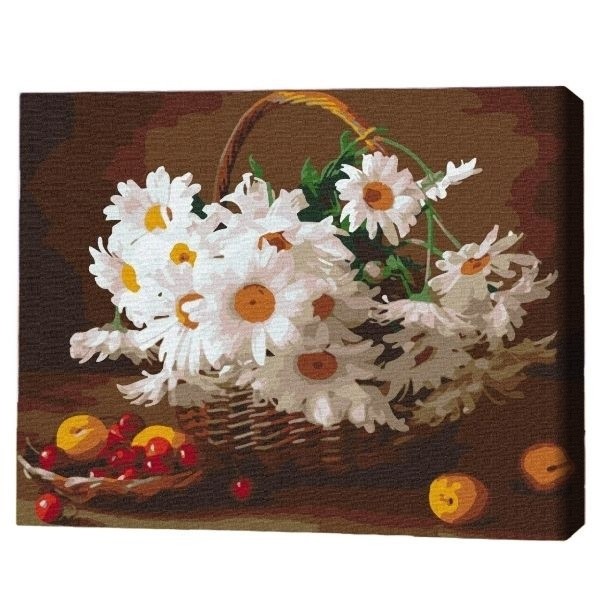 Tablou pe numere Brushme Дикие ромашки 30x40cm (RBS29376FC)