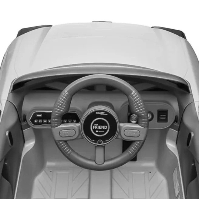 Mașinuța electrica Jiajia Mini Cooper White (JE1688)
