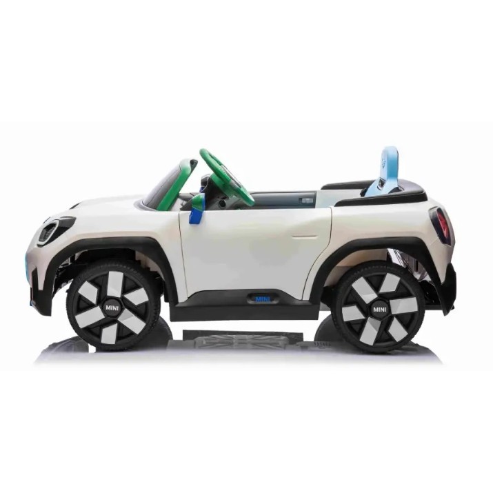 Mașinuța electrica Jiajia Mini Cooper White (JE1688)