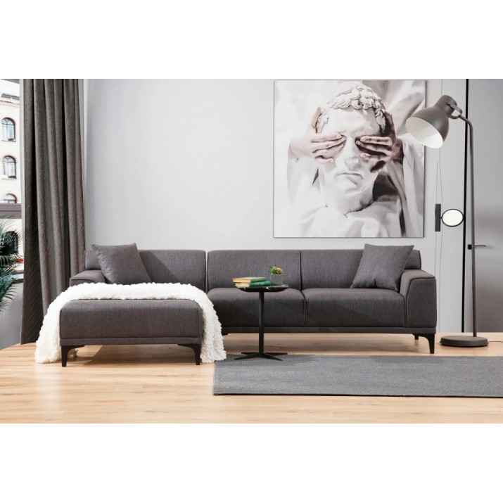 Canapea de colț Trendy Petra Anthracit L 250x145x69cm GTR003451