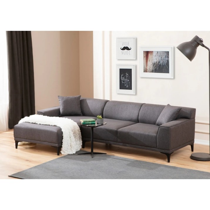 Угловой диван Trendy Petra Anthracit L 250x145x69cm GTR003451