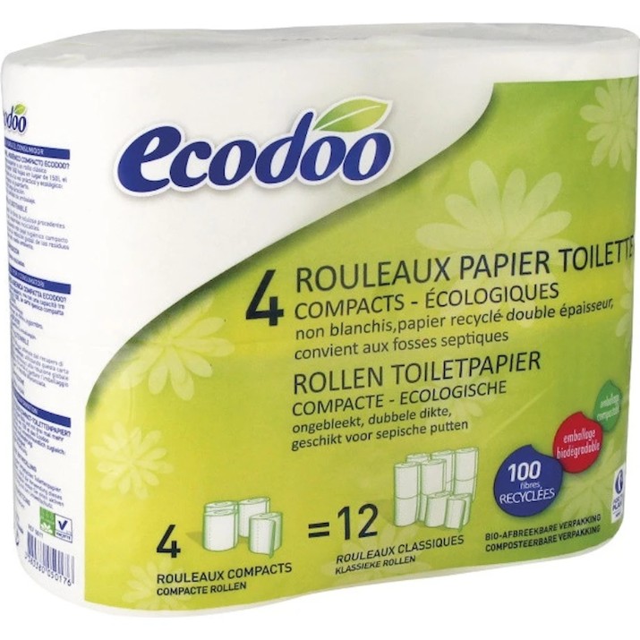 Hârtie igienica Ecodoo 4 rolls