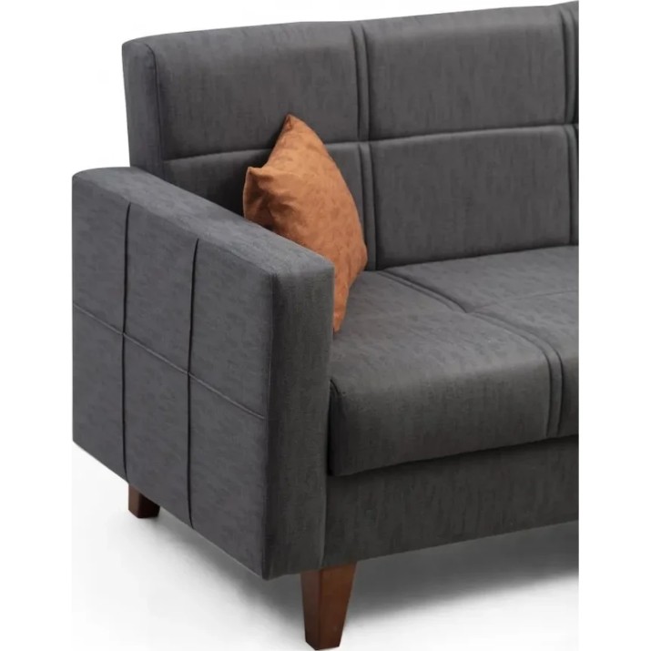 Угловой диван Trendy Polya Dark Grey 216x130x86cm GTR007525
