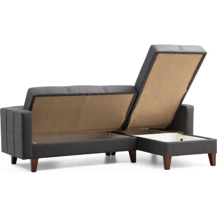 Угловой диван Trendy Polya Dark Grey 216x130x86cm GTR007525