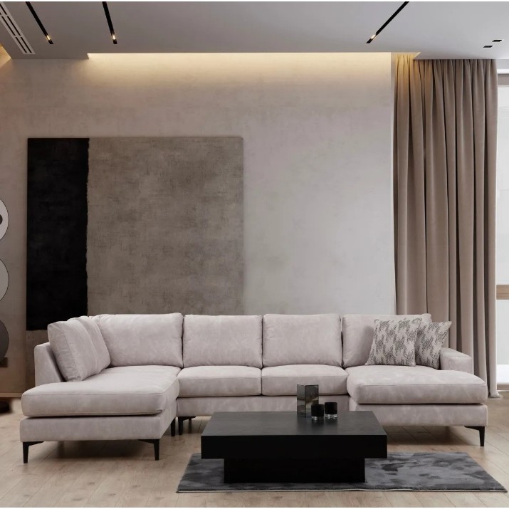 Canapea de colț Trendy Porto EOT-C-02-CHL Beige 314x200x90cm GTR003630