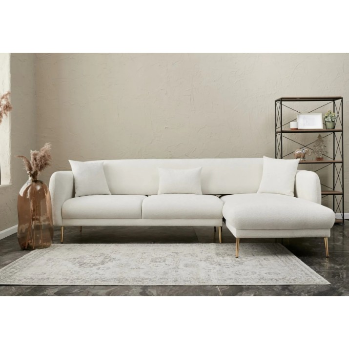 Угловой диван Trendy Simena Cream R 266x133x80cm GTR003426
