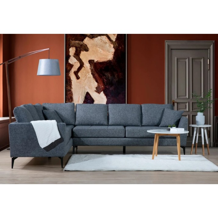 Canapea de colț Trendy Tempo 3+3R Dark Grey L 300x230x90cm GTR003466