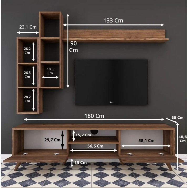 Living Trendy M16 262 Walnut GTR000384