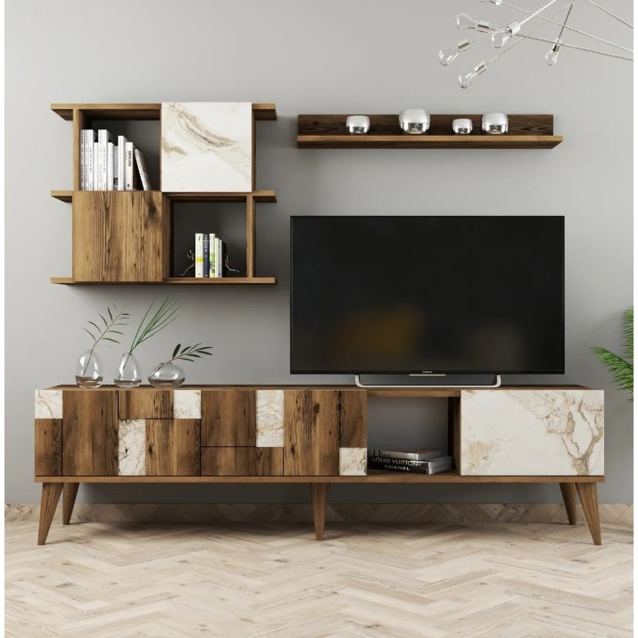 Гостиная Trendy Madrid Walnut/White Marble GTR000176