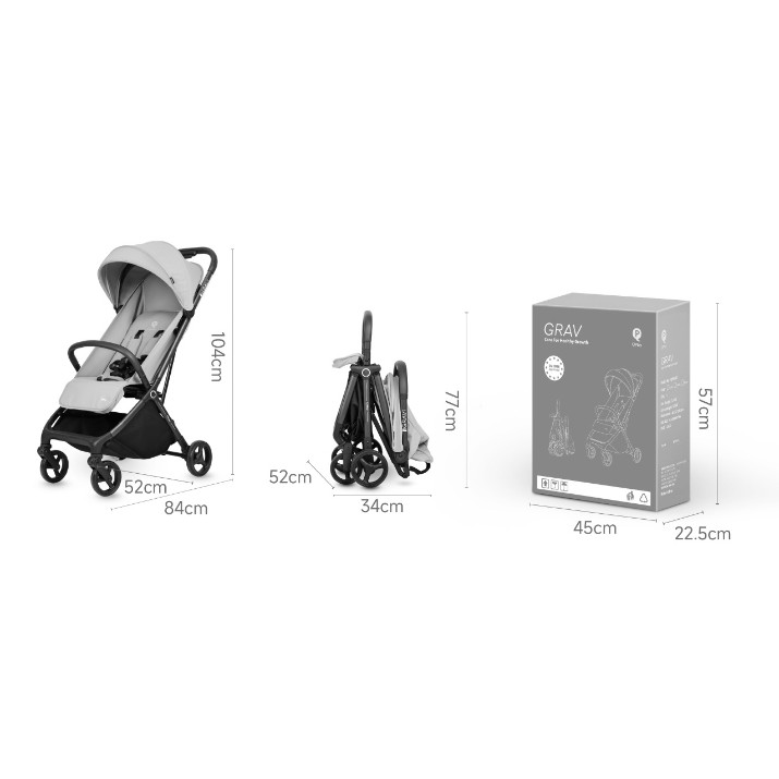 Carucior Qplay Grav Black