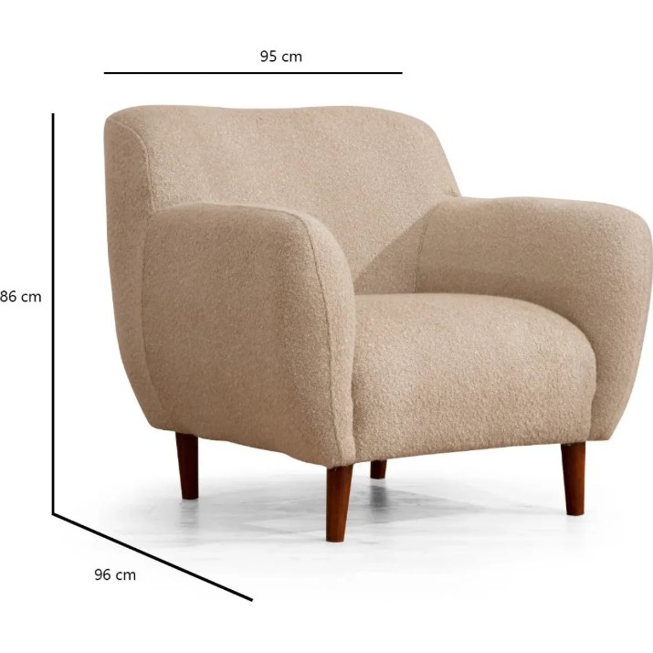 Fotoliu Trendy Napoli Cappuccino 95x86x96cm GTR002100