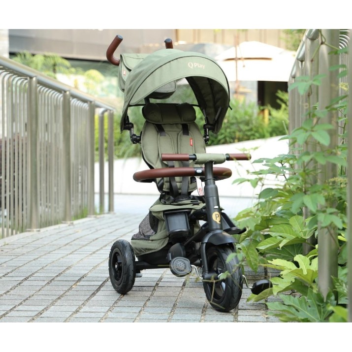 Bicicletă copii Qplay Rito Deluxe Olive Green
