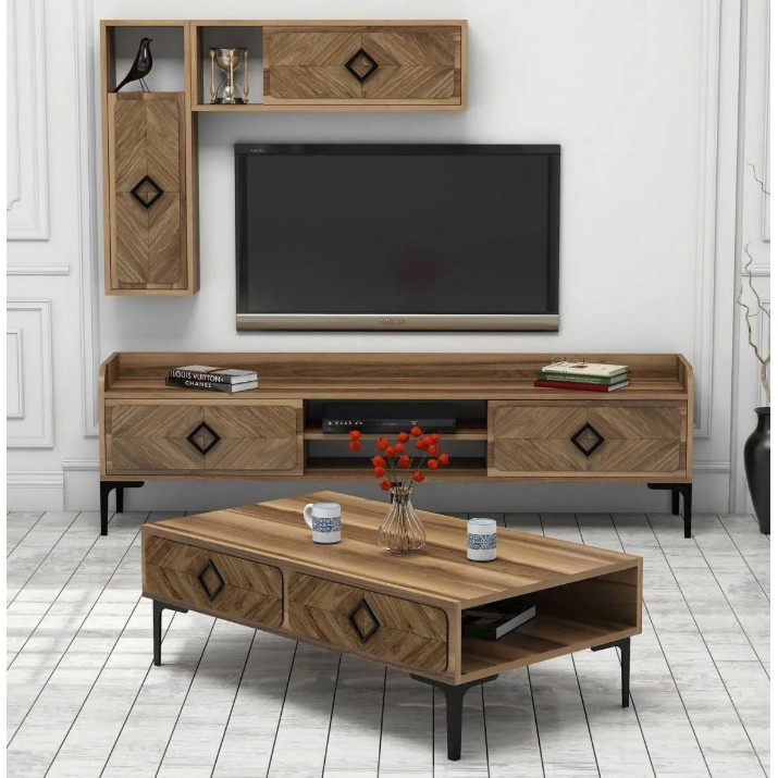 Гостиная Trendy Samba Walnut/Black GTR001291