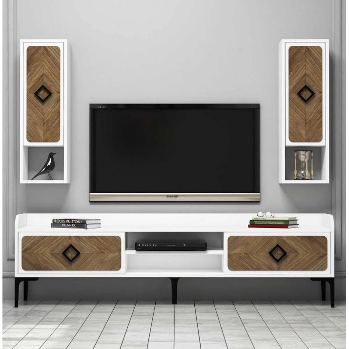 Гостиная Trendy Samba White/Walnut/Black GTR001292
