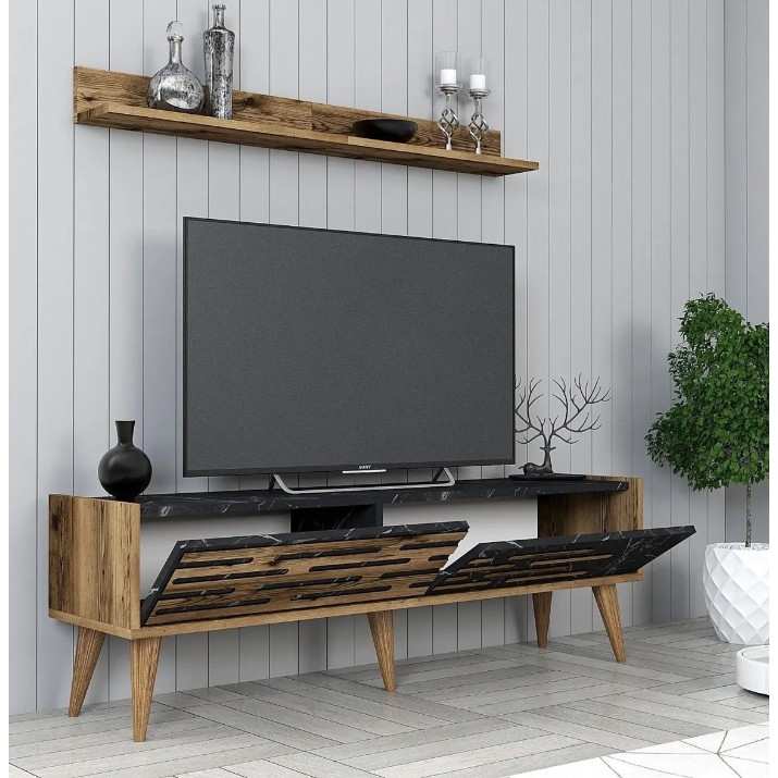 Living Trendy Valensiya 140 Walnut/Black Marble GTR001250