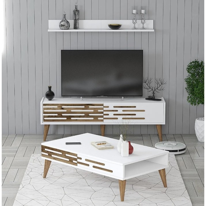 Гостиная Trendy Valensiya 140 White/Walnut GTR001254