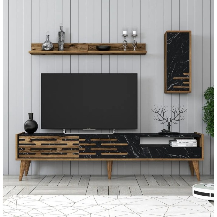 Living Trendy Valensiya Walnut/Black Marble GTR000149