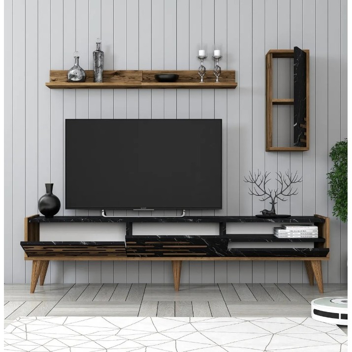 Living Trendy Valensiya Walnut/Black Marble GTR000149
