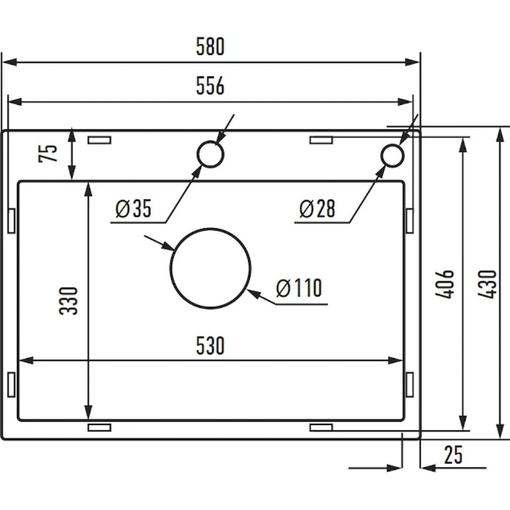 Chiuvetă de bucătărie Bohm HM 5843-215 Nano Black