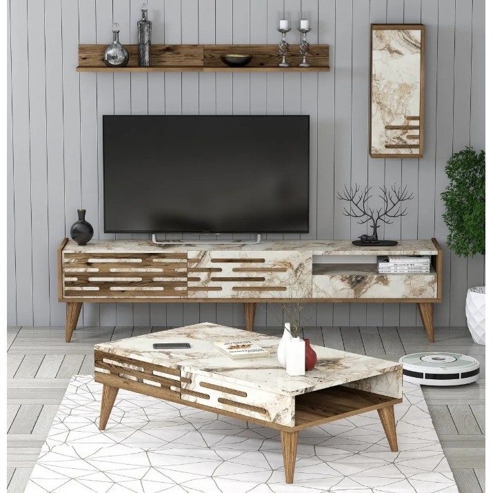 Гостиная Trendy Valensiya Walnut/White Marble GTR001276