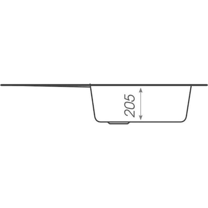 Chiuvetă de bucătărie Elefant Intenso 6550 Graphite