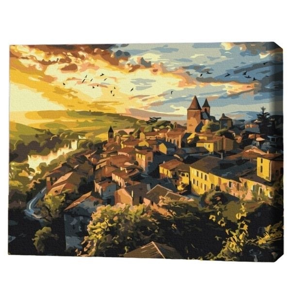 Tablou pe numere Brushme Птицы над шпилями 40х50cm (BS53966FC)