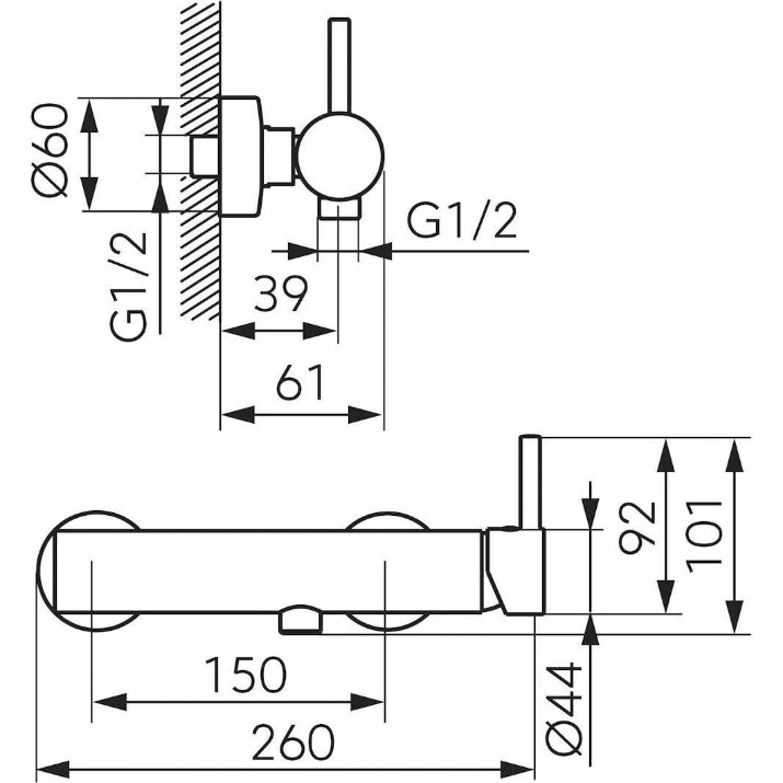Смеситель для душа Ferro Ciriculus BCK77GM