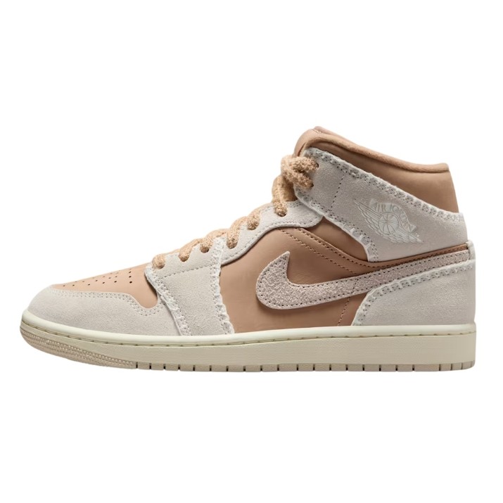 Bocanci pentru dame Nike Air Jordan 1 Mid Se Hemp/Sail/Light Orewood Brown, s.38.5