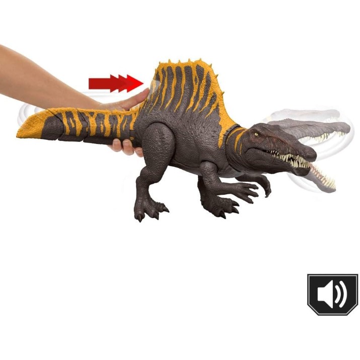 Фигурки животных Mattel Jurassic World: Tail Thrasher Spinosaurus (JGB56)