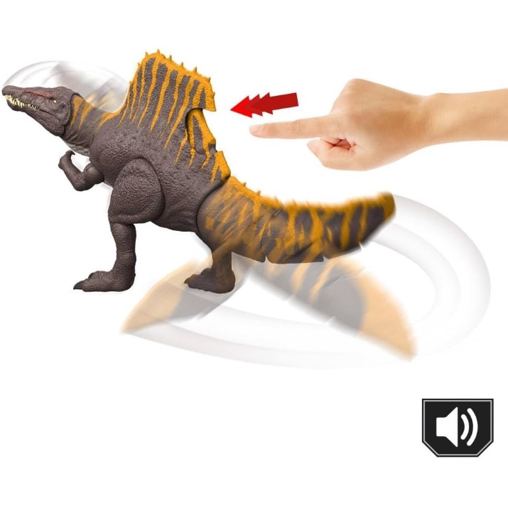 Фигурки животных Mattel Jurassic World: Tail Thrasher Spinosaurus (JGB56)