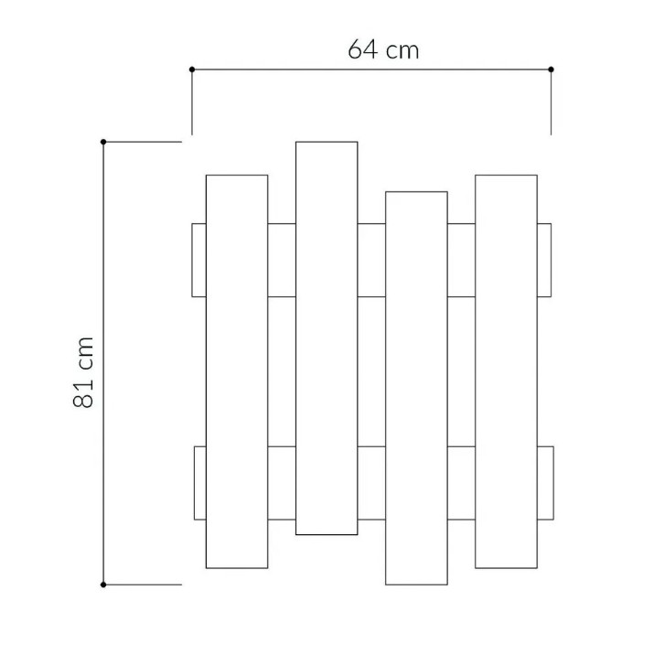 Вешалка Trendy Val Oak 64x79x4cm GTR001564