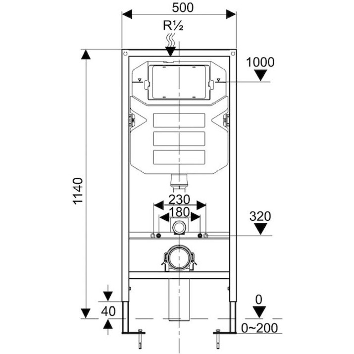 Инсталляция для подвесного унитаза Keramin Comfort K130-A02-EEA1:K9612-EEA1