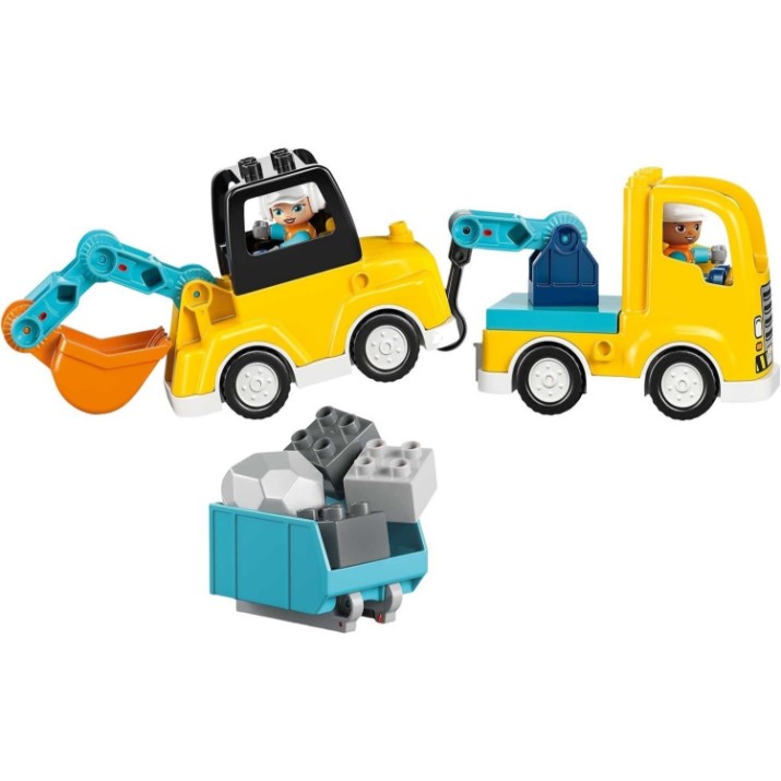Set de construcție Lego Duplo: 3in1 Construction Vehicles (10475)