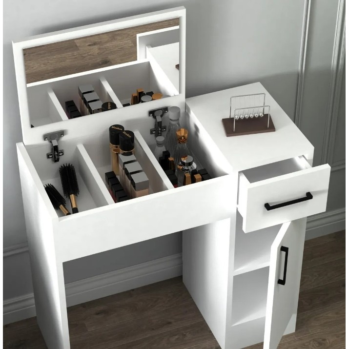 Măsuţă de toaletă Trendy Inci White 108x74x38cm GTR005871