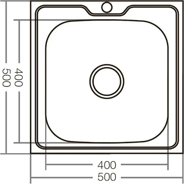 Chiuvetă de bucătărie Mixxus Z5050-04-160E Satin