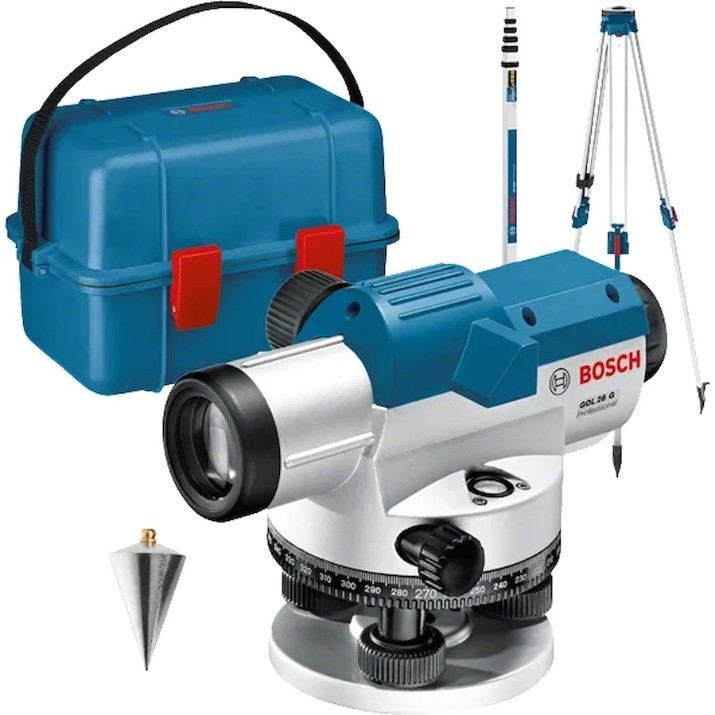 Оптический нивелир Bosch GOL 26G+BT 160+GR 500 (0601068003)