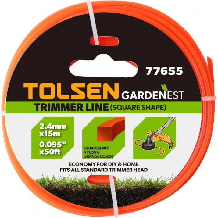 Леска для триммера Tolsen 77655