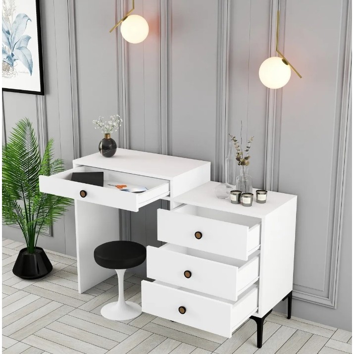 Туалетный столик Trendy Lizbon 556 White 124x84x40cm GTR001465