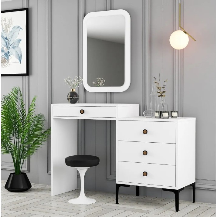 Туалетный столик Trendy Lizbon 549 White 124x84x40cm GTR001669