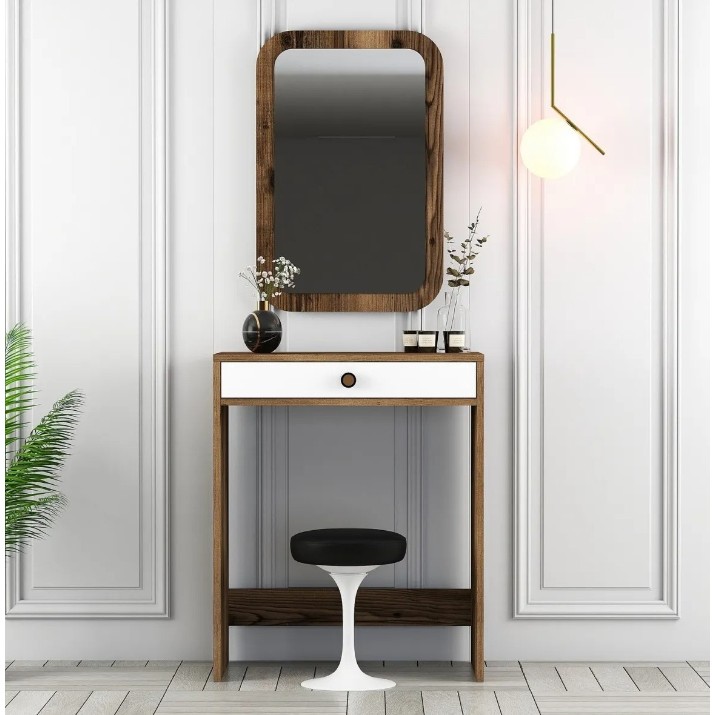 Туалетный столик Trendy Lizbon Walnut/White 84.7x70x40cm GTR001456