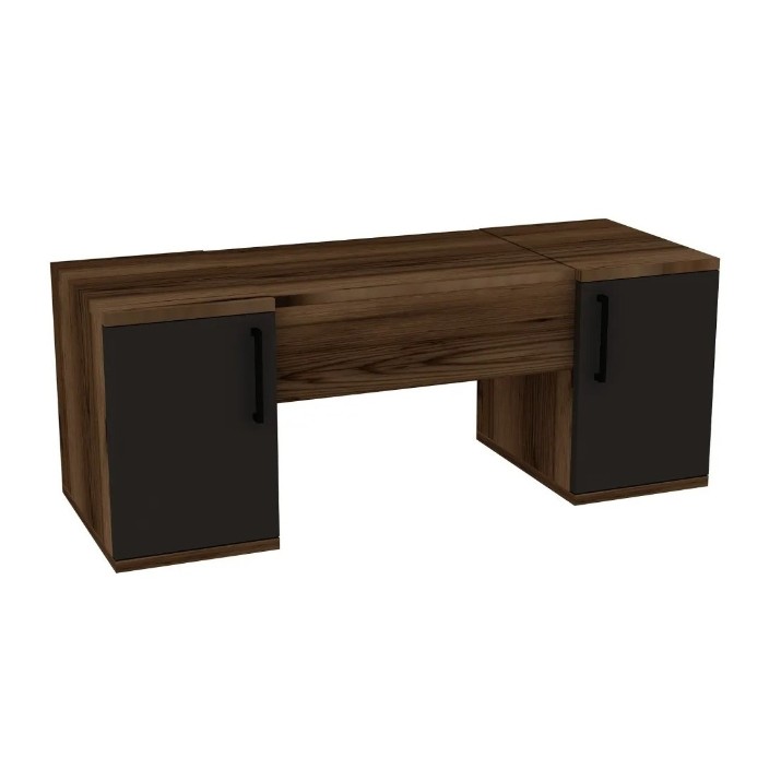 Măsuţă de toaletă Trendy Mercan Walnut/Anthracit 100x74x35cm GTR005868