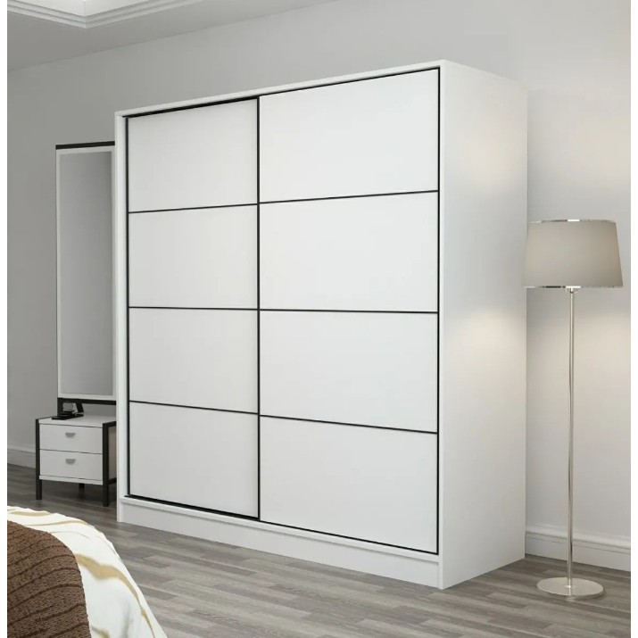 Шкаф-купе Trendy Kale 3156 White 180x190x60cm GTR004268