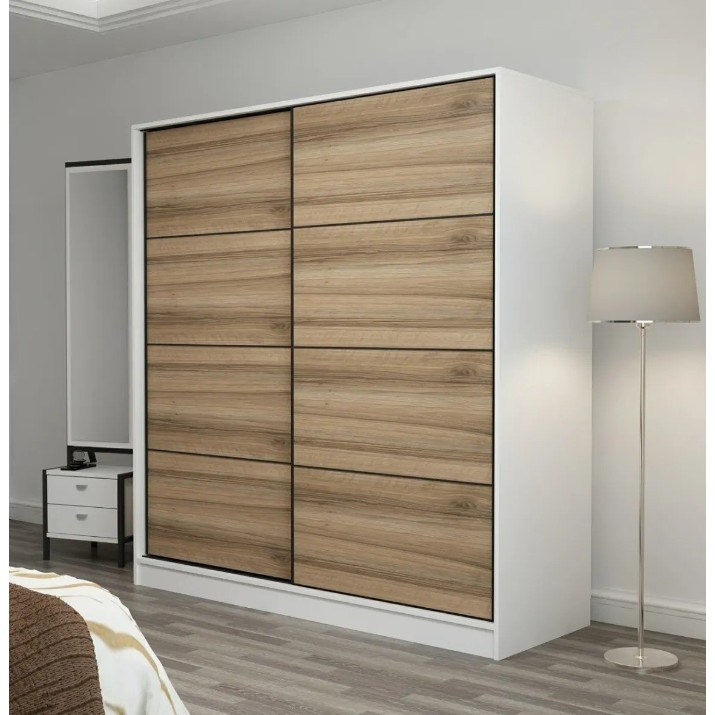 Шкаф-купе Trendy Kale 3158 White/Dore 180x190x60cm GTR004270