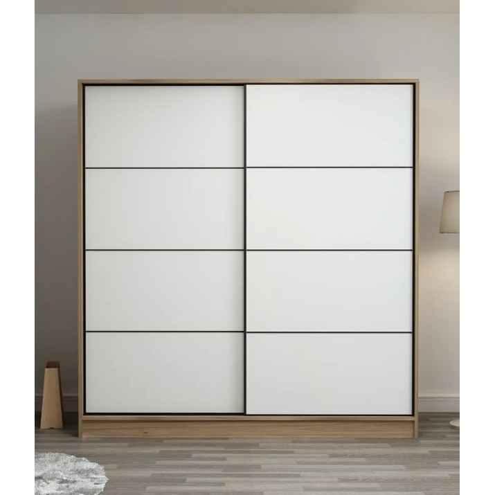 Dulap cu uşi glisante Trendy Kale 3168 Dore/White 180x190x60cm GTR004280