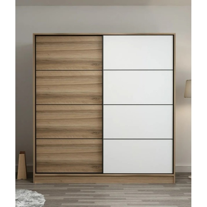 Dulap cu uşi glisante Trendy Kale 3179 Dore/White 180x190x60cm GTR004291