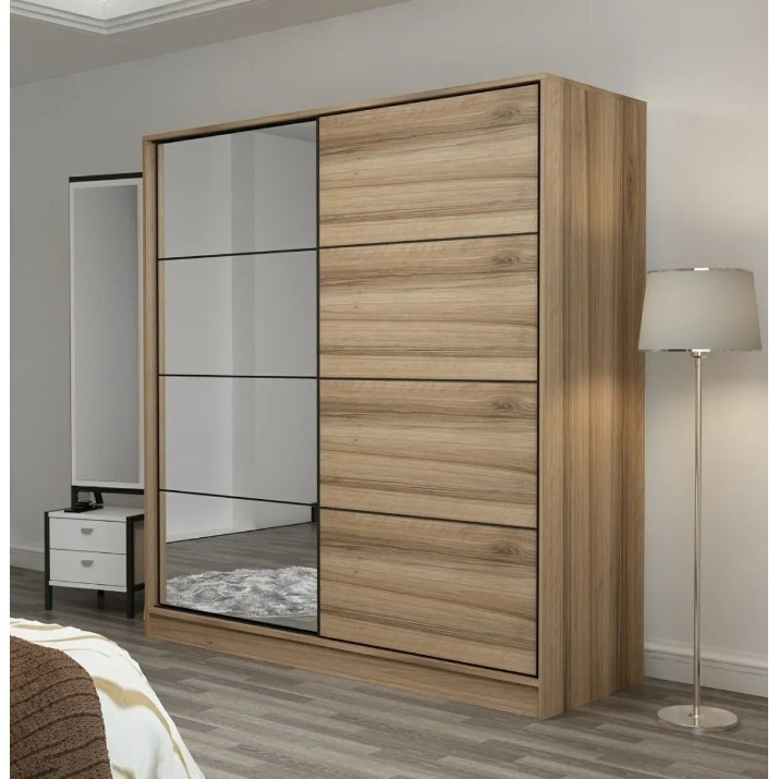 Dulap cu uşi glisante Trendy Kale 3174 Dore 180x190x60cm GTR004286