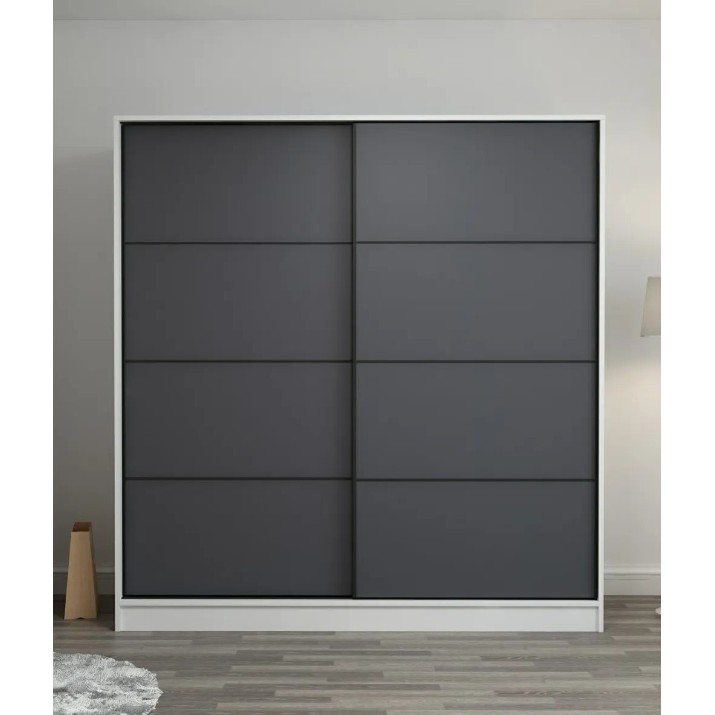 Шкаф-купе Trendy Kale 3963 White/Anthracit 180x210x60cm GTR004354
