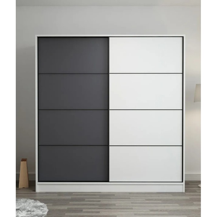 Шкаф-купе Trendy Kale 3970 White/Anthracit 180x210x60cm GTR004361